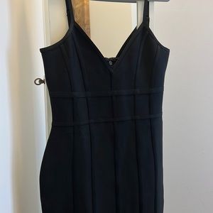 Black bodycon dress